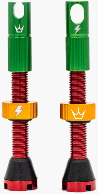 Peaty's x ChrisKing Tubeless  Valves 42mm - Rasta