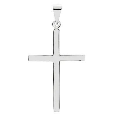 Vedhæng i Sølv med Stav Kors - 22 x 32 mm