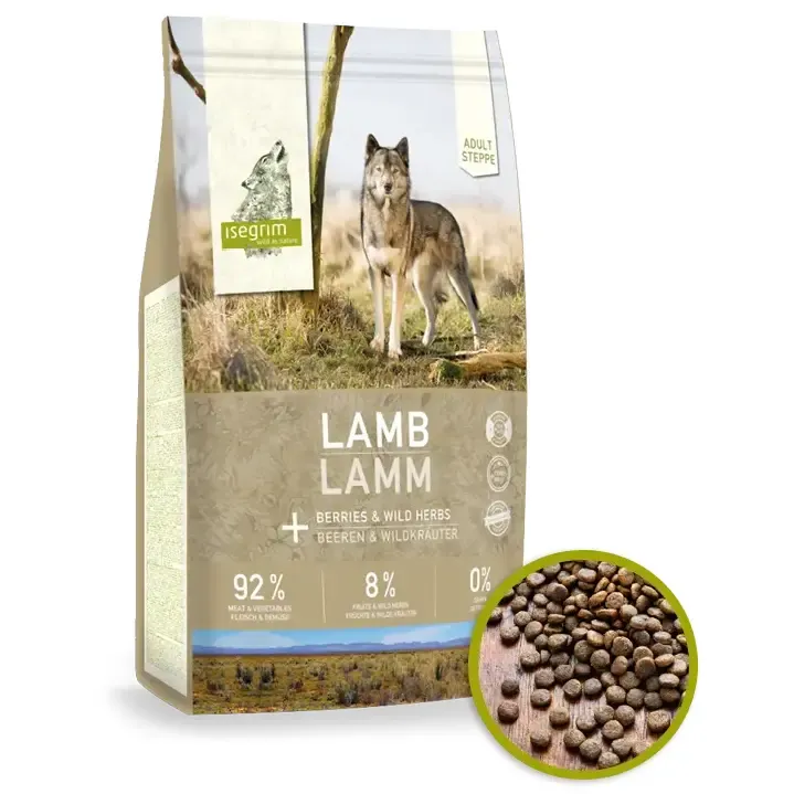 Isegrim Adult Steppe tørfoder, Lamb, 12 kg