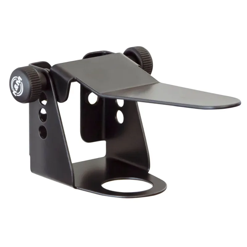 K&M König & Meyer 80398-028-55 håndsprit-holder med dispenser, ø28 mm sort