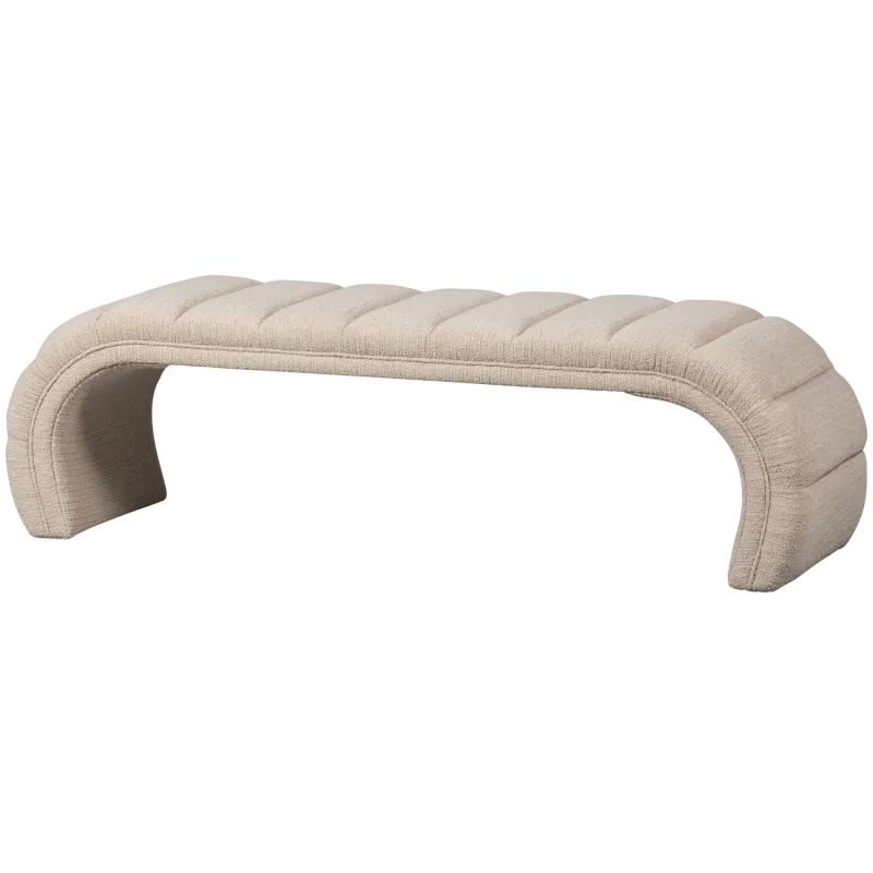 WOOOD Traffic bænk - natur polyester stof (163x51)