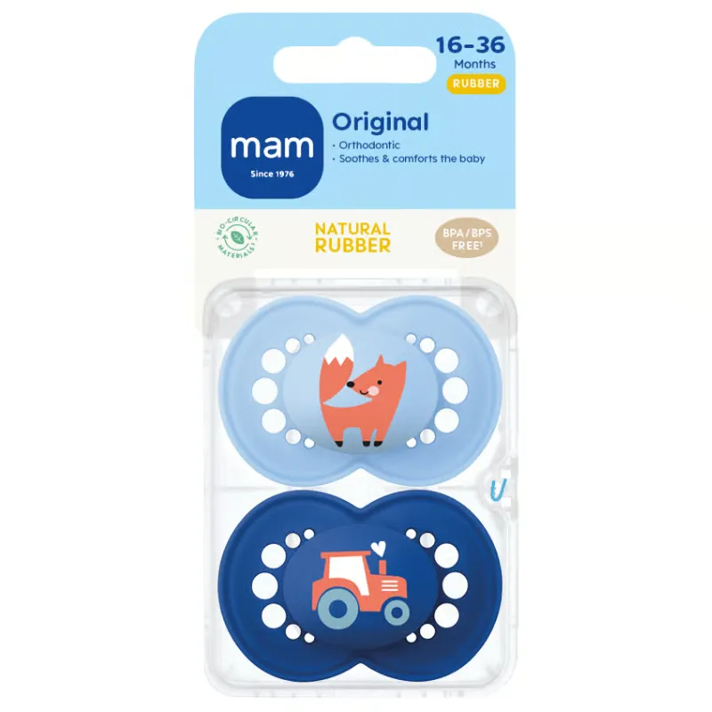 MAM Original Sut 16-36M Latex Blue (2 stk)