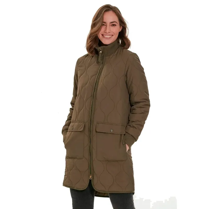 Weather Report Eilish Long Quilted Termojakke Dame