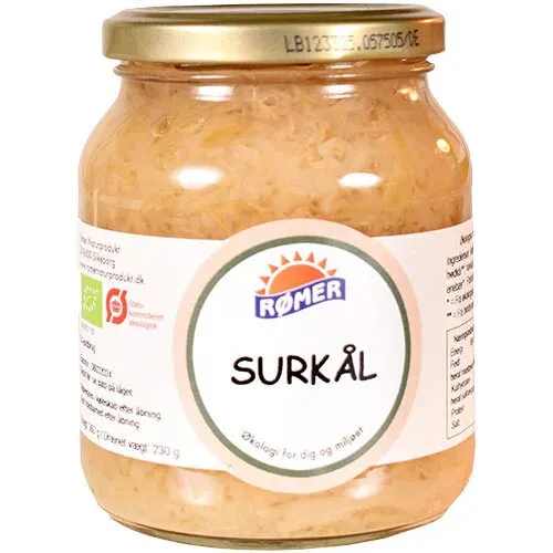 Surkål i glas Øko. - 260 gram