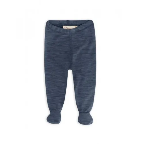 Retro Sparkebuks Med Fod Til Baby, I 100% Økologisk Merino Uld Navy Melange 56