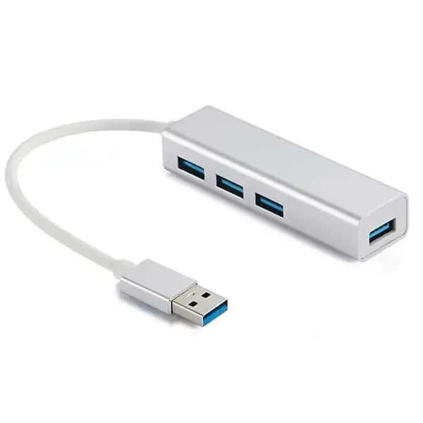 Sandberg SAVER 4 ports USB 3.0 Hi-Speed Hub. Silver.
