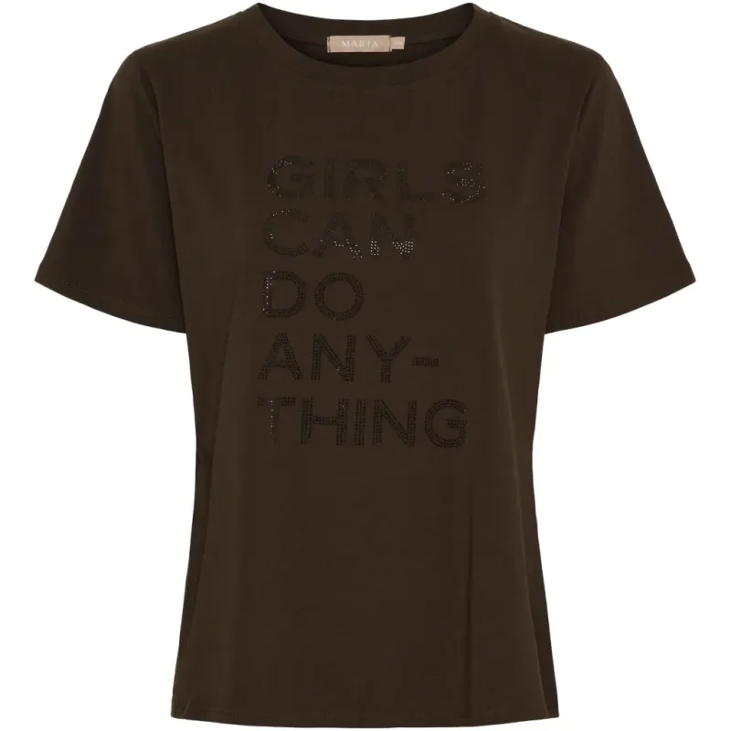 Marta du Chateau dame T-Shirt MdcSunshine 38188M - Moro