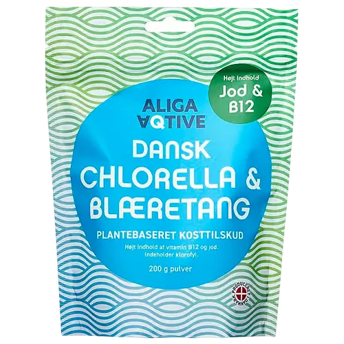 Aliga Aqtive Chlorella & Blæretang Pulver (200 g)