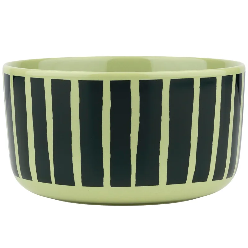 Marimekko Piccolo skål 5 dl, pære/mørkegrøn