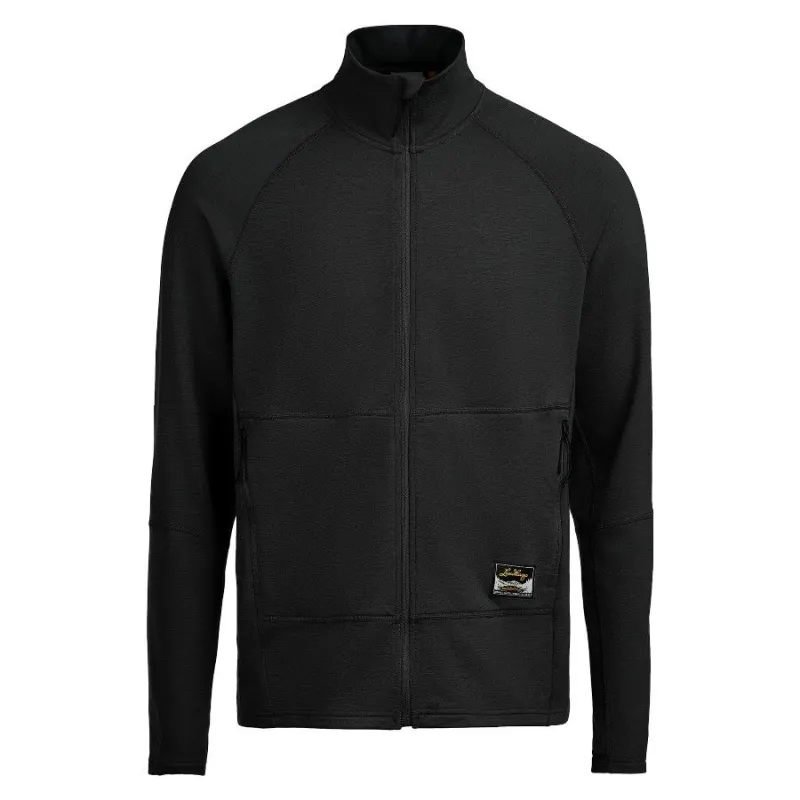 Lundhags Tived Merino Full Zip M, mellemlag, sort