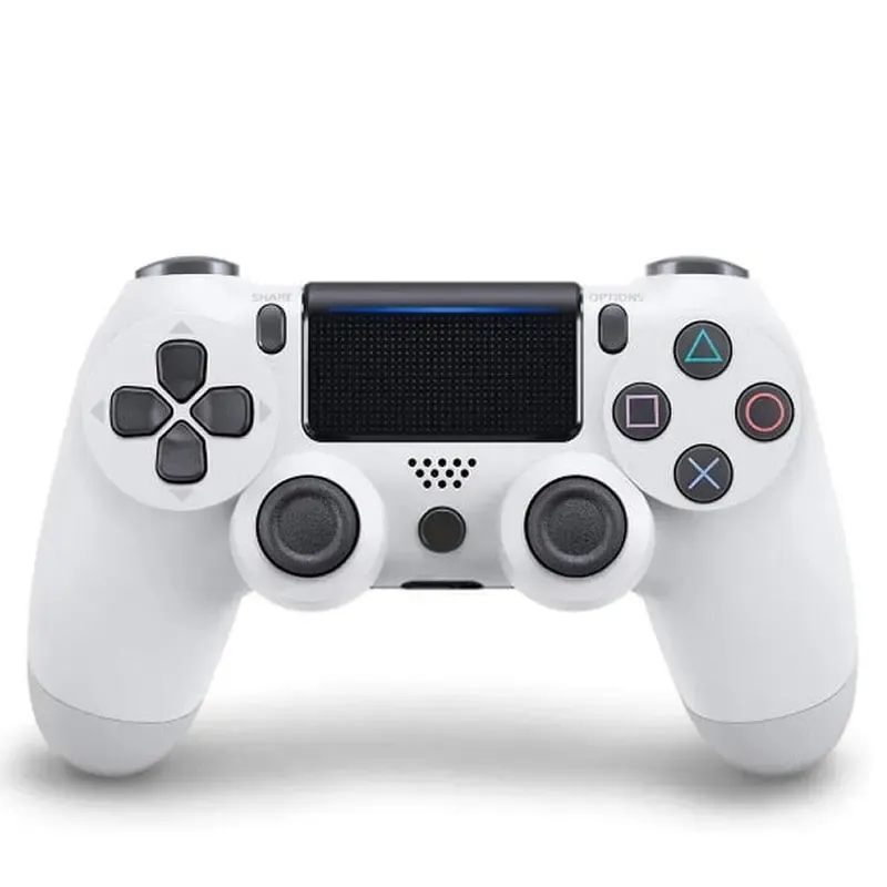 Trådløs Controller til PS4  -  Hvid, inkl. PS4 Oplader Kabel