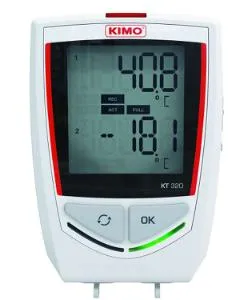 Kistock KT320, Datalogger med intern temperaturføler og 2 eksterne input