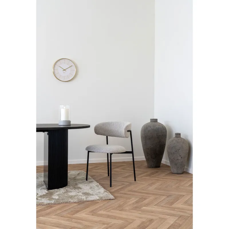 House Nordic - Mira Spisebordsstol, sand - sæt af 2 stk.