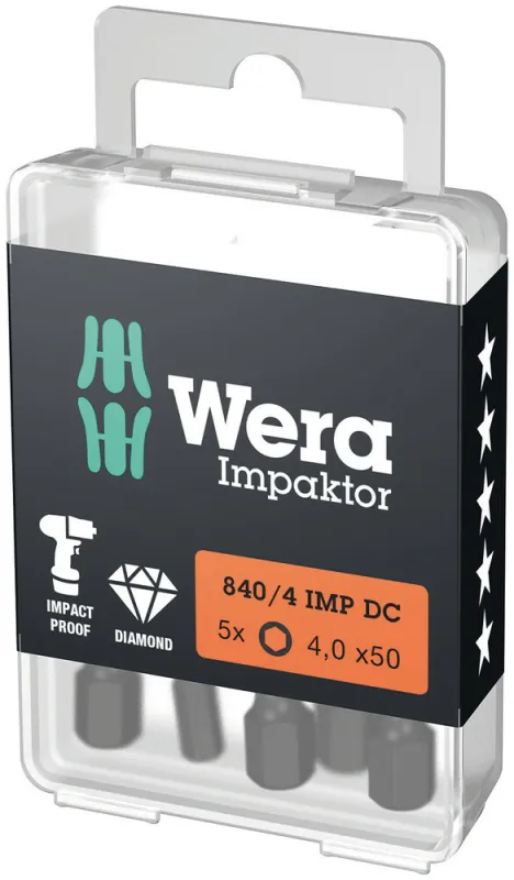Bits 840/4 IMP DC Hex+ 4,0×50 mm, 5stk