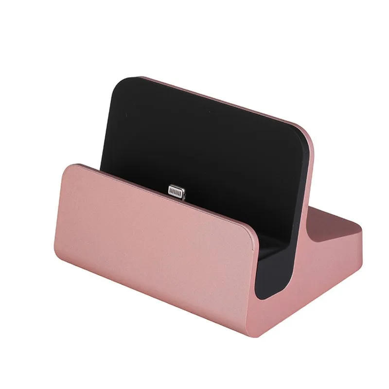 iPhone dock & iPad Mini dock. Flot bordlader. Rose Gold