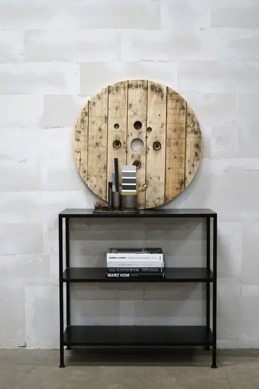 Trademark Living Seattle - industriel jernreol - sort