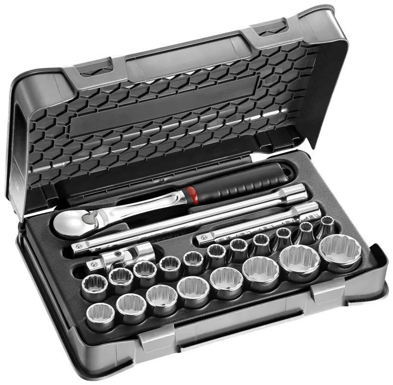 USAG 606 1/2B 1/2" topnøglesæt, 23 dele