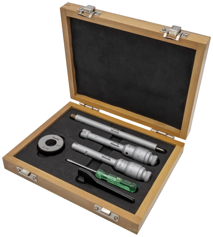 indv 3-pkt mikrometer 12-20×0,05mm m/kontrolringe