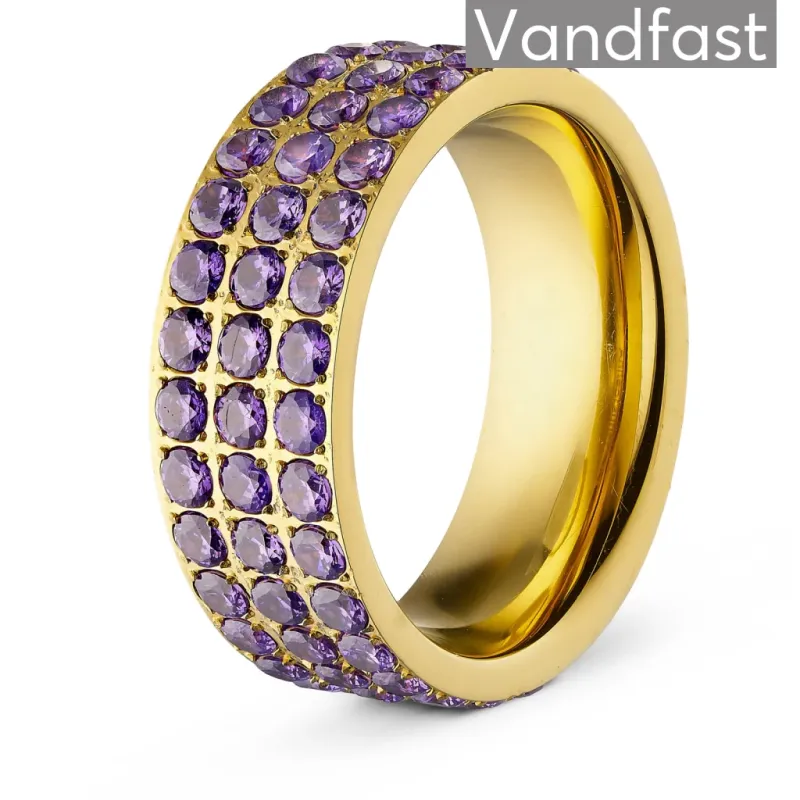 ANNEBRAUNER Alliance Purple Ring 18K Guldbelagt