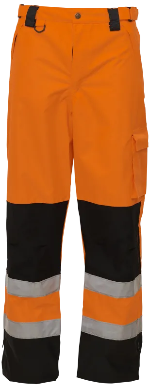 Hi-vis arbejdsbukser 082400R orange/sort Str. 4XL