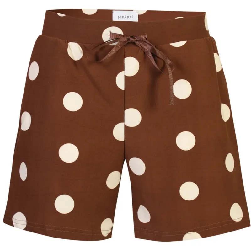 Liberte dame shorts ALMA 9517 - BROWN CREME DOT
