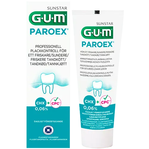 GUM Paroex 0,06% Klorhexidin Flour-tandpasta (75 ml)