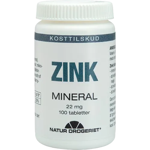 Natur Drogeriet Zink 22 mg Tabletter (100 tabl)