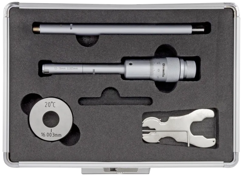 Indv. 3-pkt mikrometer 12-16mm m/forl.+kontrolring