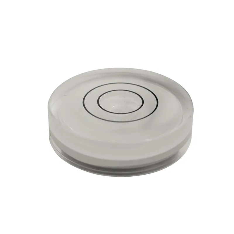Dåselibelle Ø40 mm cyl. 10 mm højde med akryl glas (type 5)
