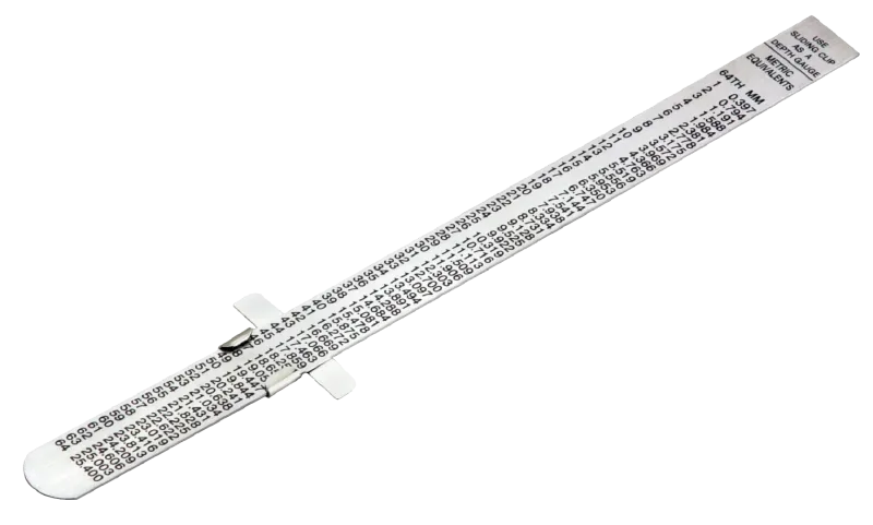 Måleværktøj/stållineal 160 mm