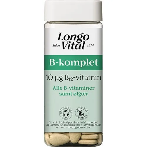 Longo Vital B-komplet - 180 tabletter