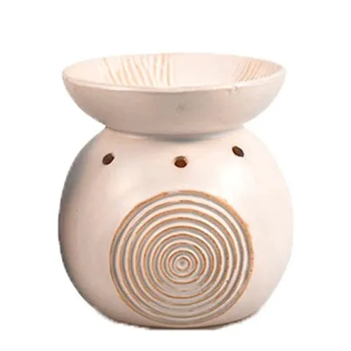 Duftlampe keramik hvid