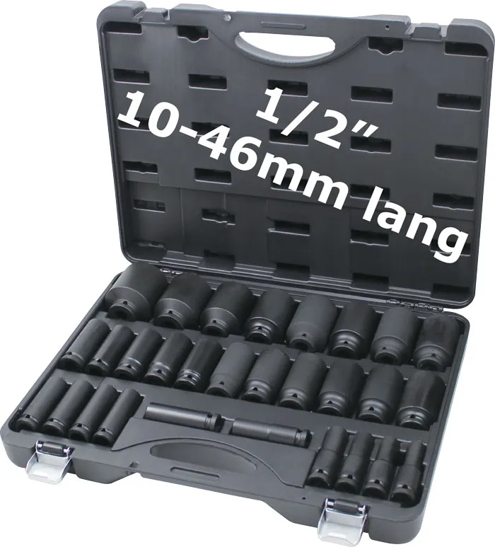 BATO Krafttopsæt 1/2" 10-46mm lang. 29 dele.
