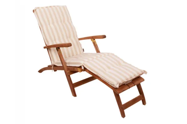 Aston Dækstolshynde Beige-Hvid stribet