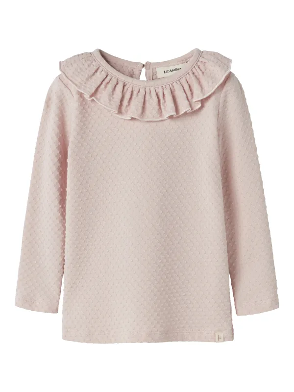 Lil Atelier - Noel LS Slim Top - Hushed Violet - 92 cm