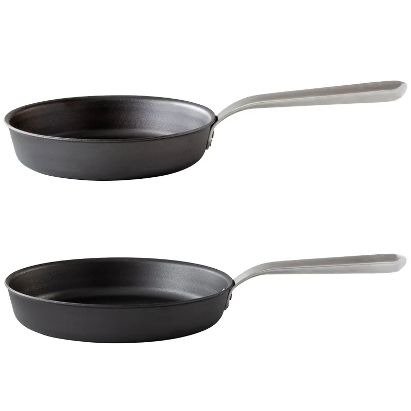 Kockums Jernverk Stegepandesæt kulstål/ rustfrit stål, 24 + 28 cm