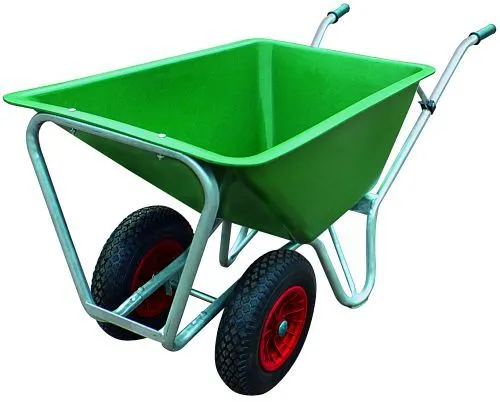 Staldkærre Galv. m/ Plastkasse 160 L