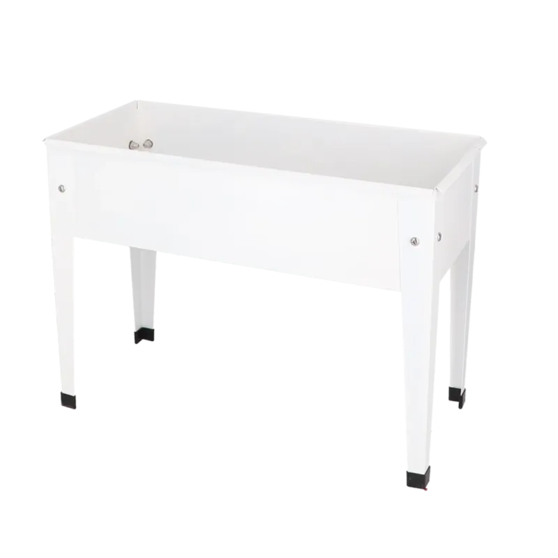 Esschert Design - Hævet blomsterbed hvid, 62x29x45cm