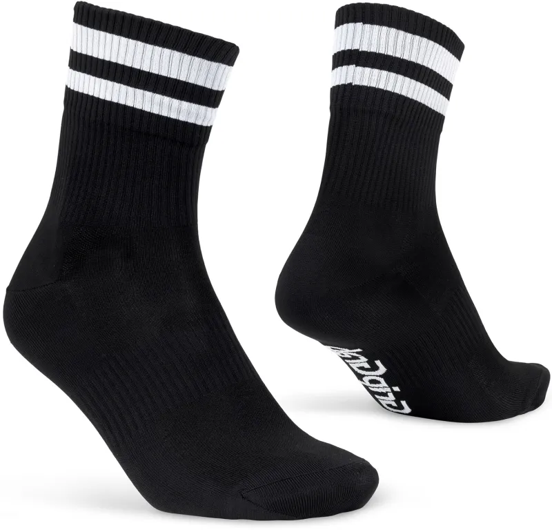 GripGrab Original Stripes Crew Sokker - Sort
