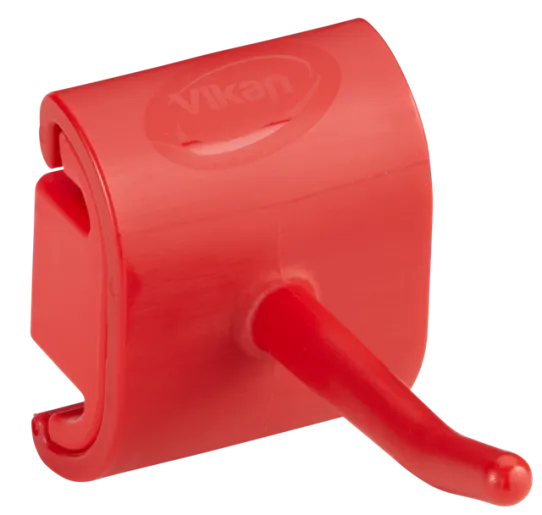 Vikan, Hygiejnisk Vægophæng, Enkeltkrogs Modul, 41 mm, Rød