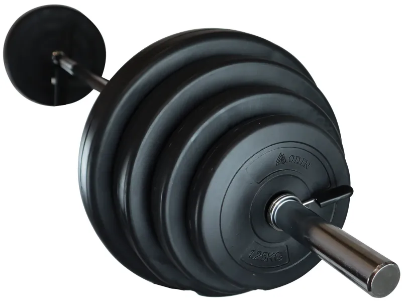 Odin Vægtstang 120 cm, 30mm inkl Vægtskiver (15,5kg)