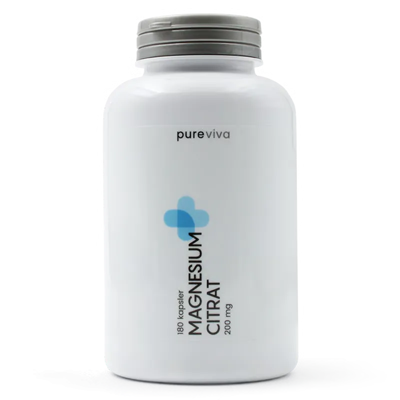 Pureviva Magnesium Citrat (200 mg) (180 kaps)