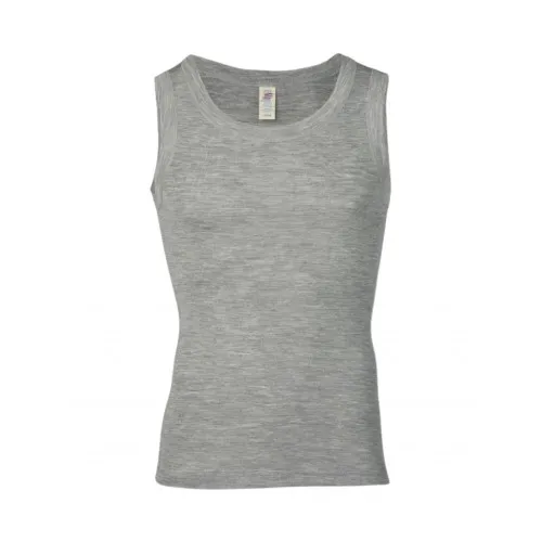 Undertrøje I Uld Og Silke Til Herre 54/56 Light Grey Melange