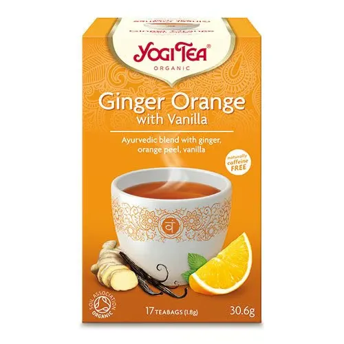 Yogi Tea Ingefær Orange m. Vanilje Ø (17 breve)