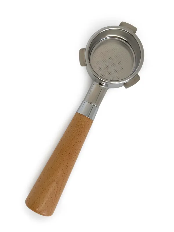 Portafilter med dobbelt tud til Sage 54 mm  konisk træhåndtag