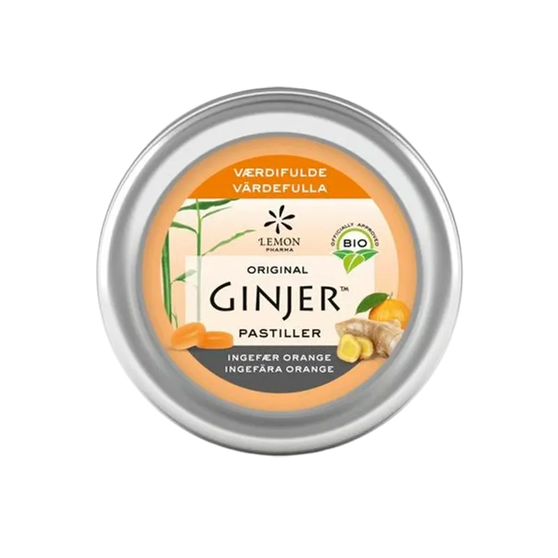 Lime Pharma GINJER® Ingefær ORANGE Pastiller Ø (40 g)