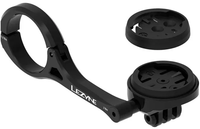 Lezyne Garmin/Wahoo GPS Out Front beslag kompatibel med GoPro