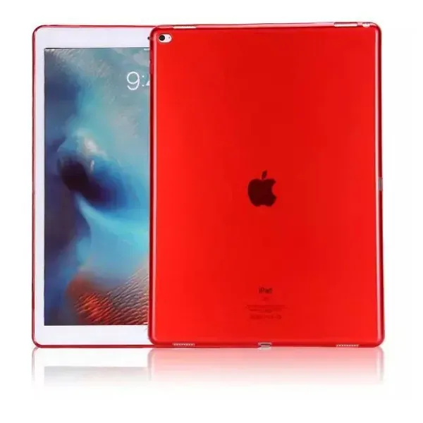 iPad Pro 12,9" fleksibelt TPU cover. Rød.