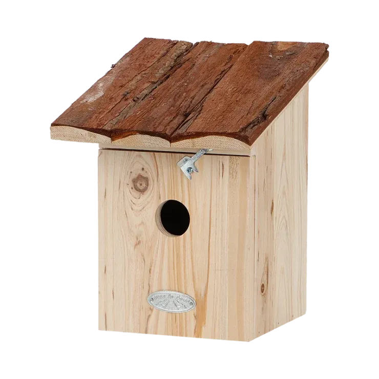 Esschert design - Fuglehus til Musvit  -  Med Barktag