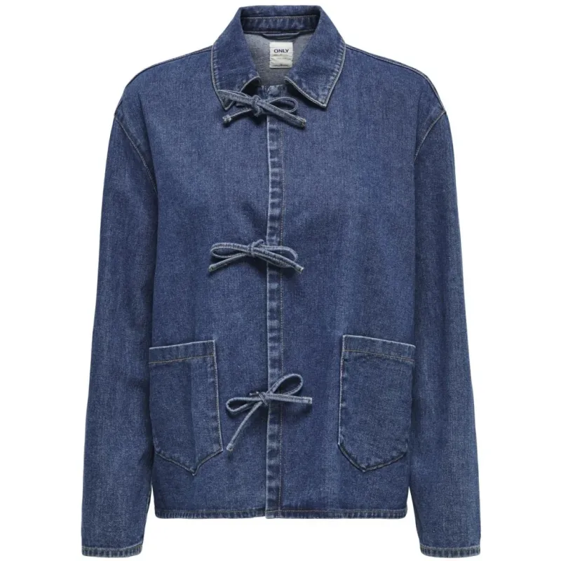 ONLY dame jakke ONLTHILLE - Dark Blue Denim